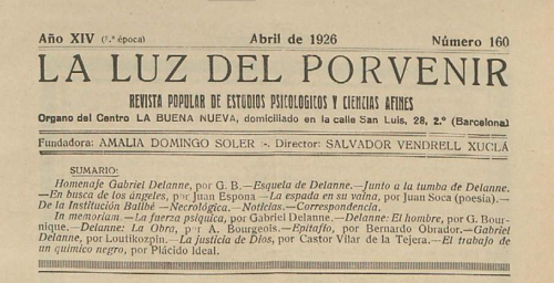 La Luz del Porvenir nº 160 Abril 1926_cabecera